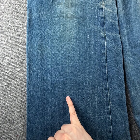 VTG Wrangler Bluebell Denim Jeans Scotland Made Flare Bell Bottom ACTL 28X31 - Picture 11 of 16